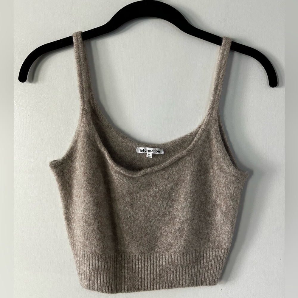 Reformation Recycled Cashmere Cardigan & Tank Set - Picture 3 of 8